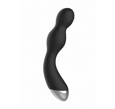 Remote Controlled E-Stim & Vibrating G/P-Spot Vibrator - Black